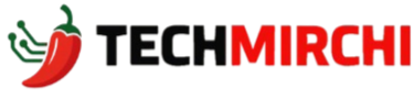 TechMirchi logo with a red chili pepper icon on a white background